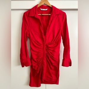 Red Zara dress